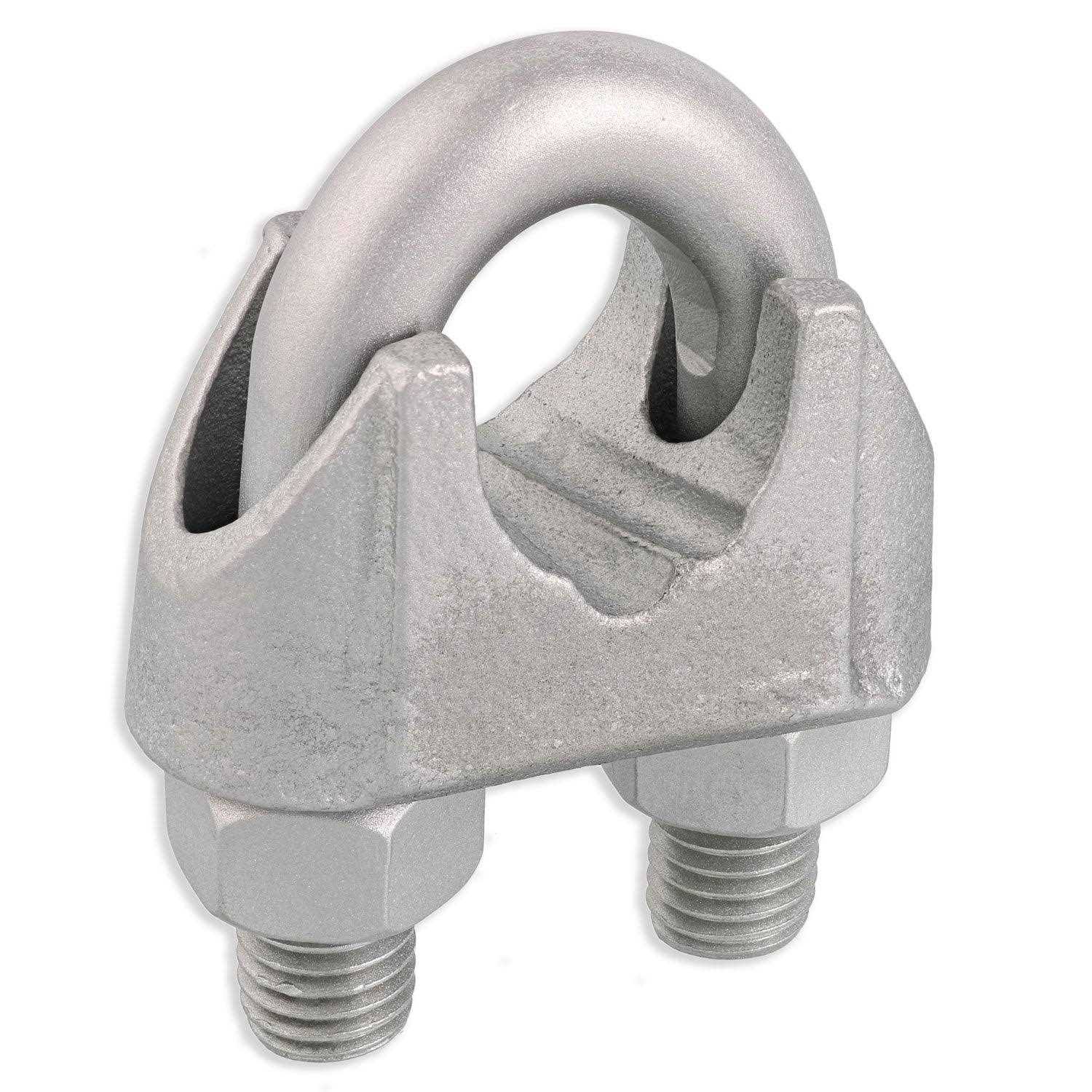 Zinc Plated Malleable Wire Rope Clip, Size: 7/8
