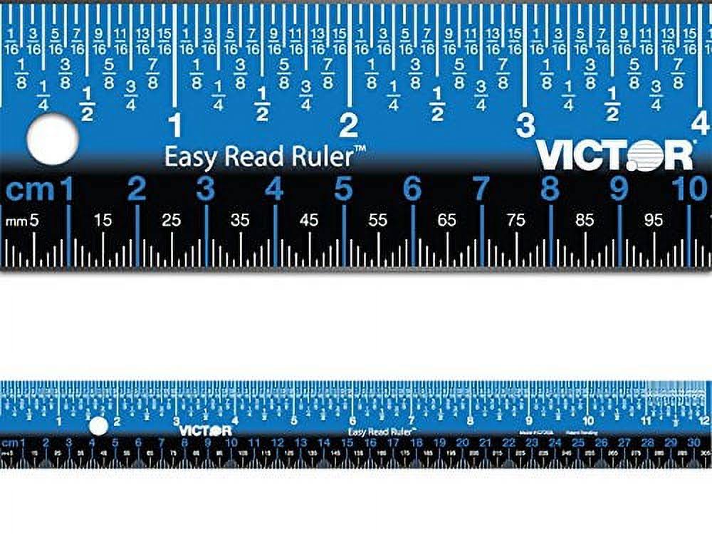 Victor EZ12SBL Easy Read Ruler 12
