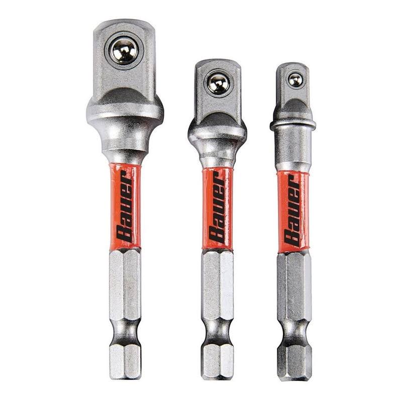 Bauer Impact Rated Hex Shank Socket Driver Set- 3 Pk. 64605