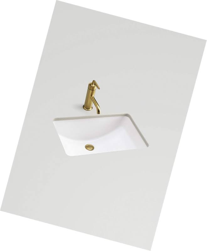 KOHLER K-2214-0 Ladena 20-7/8 In. x 14-3/8 In. Undermount Bathroom Sink, White