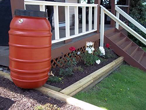 Upcycle 55 Gallon Terra Cotta Rain Barrel