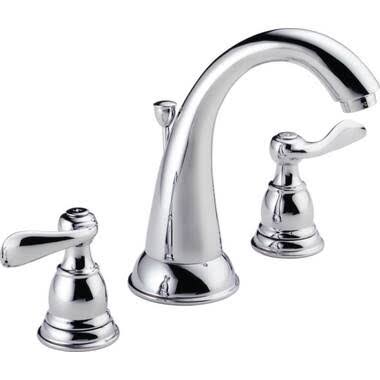 KOHLER K-394-4-CP Devonshire Widespread Bathroom Sink Faucet with Lever Handles- Polished Chrome