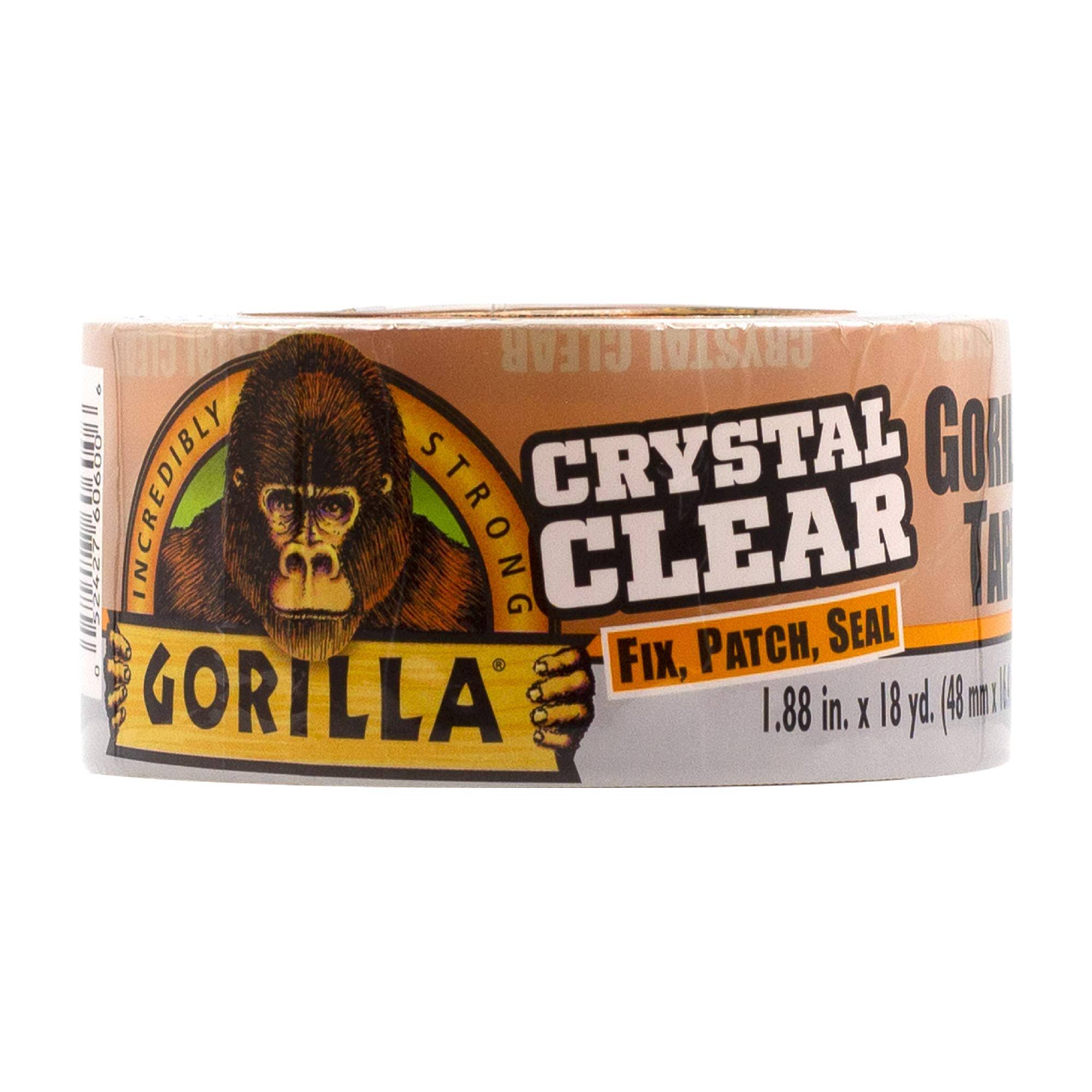 Gorilla Crystal Clear Duct Tape, 1.88