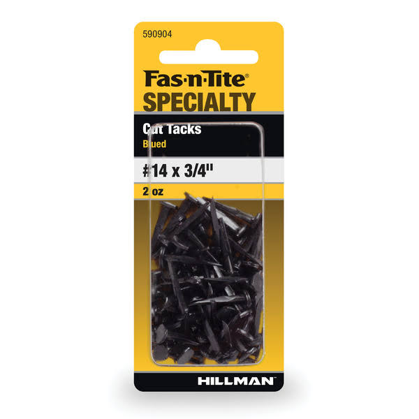 Hillman Fas-n-Tite Blued Finish Cut Tacks- Black- 2 oz 590904