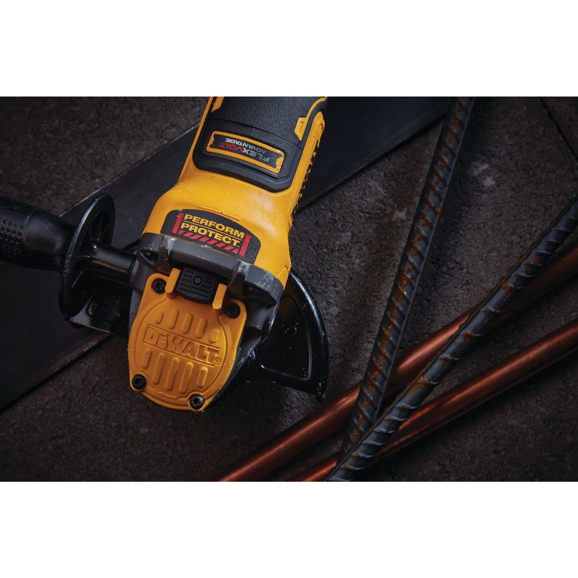 DeWalt DCG416B 20V Max FLEXVOLT Advantage Brushless 4-1/2 in.- 5 in. Paddle Switch Angle Grinder (Tool-Only)