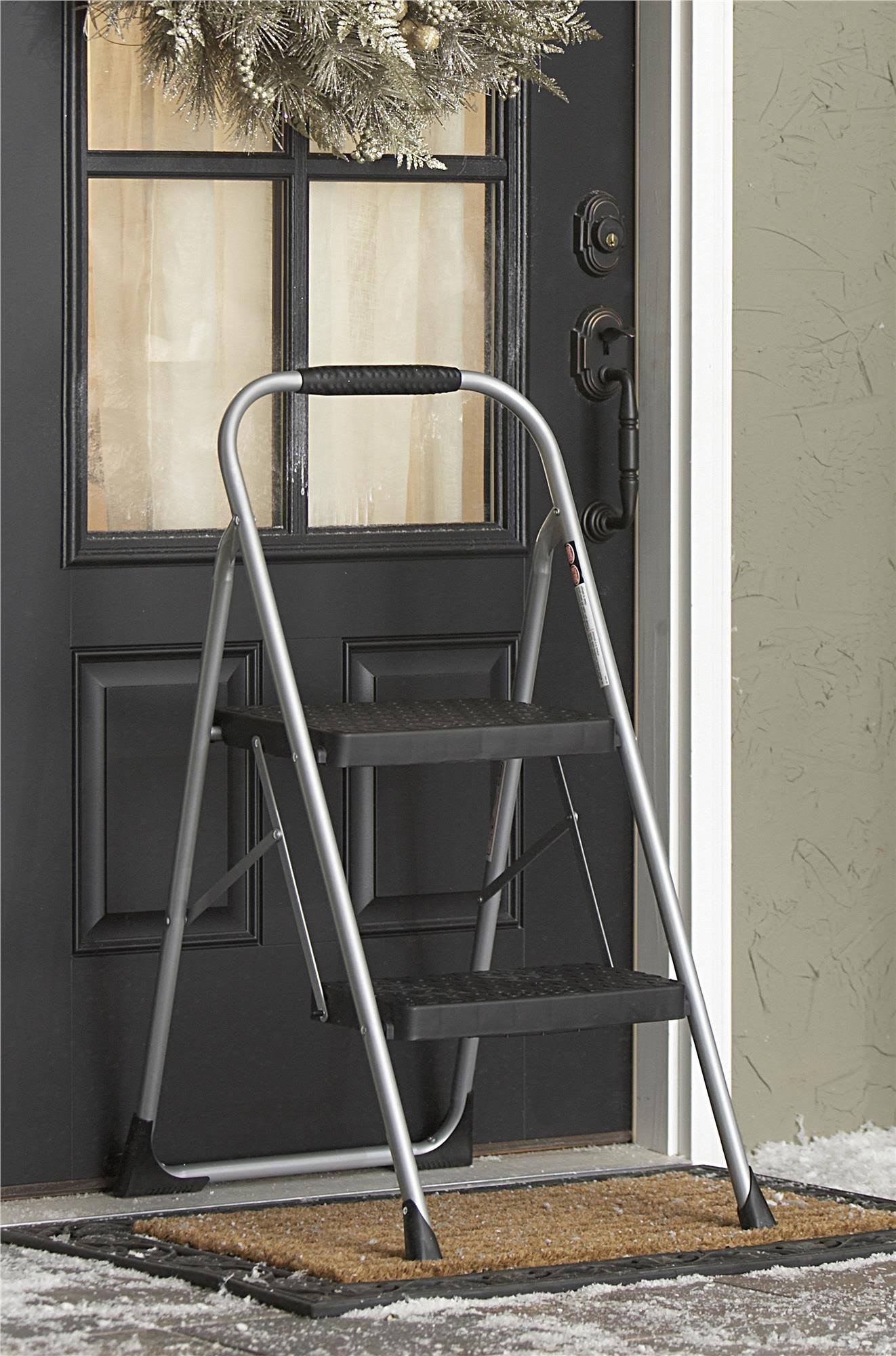 Cosco Big Step Folding Stool, 2-Step, 200 lb Capacity, 22