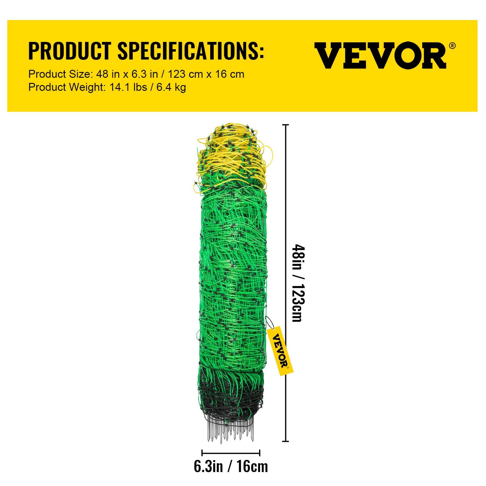 VEVOR Electric Fence Netting, 42.5