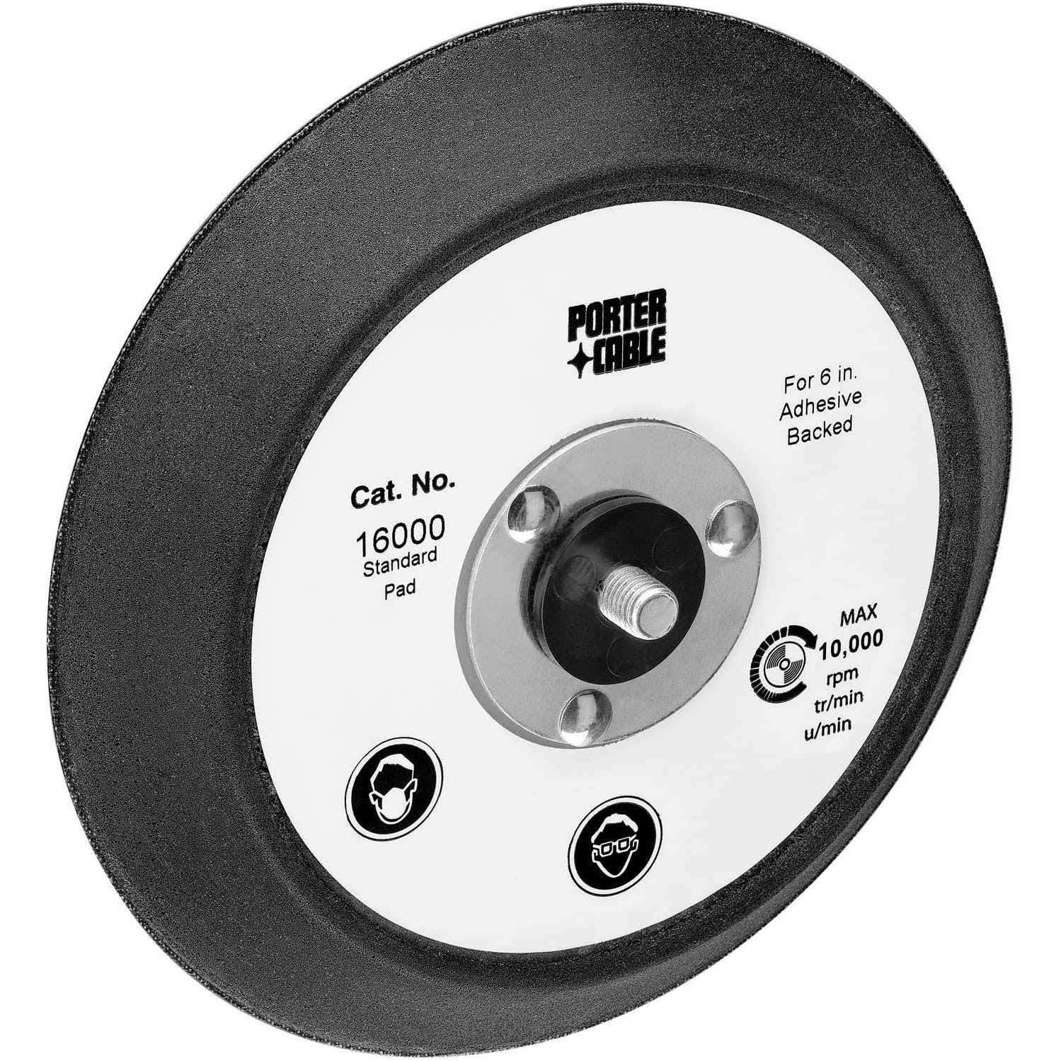 Porter Cable 16000 6 in Standard Pad for 7336 and 97366 Random Orbit Sander