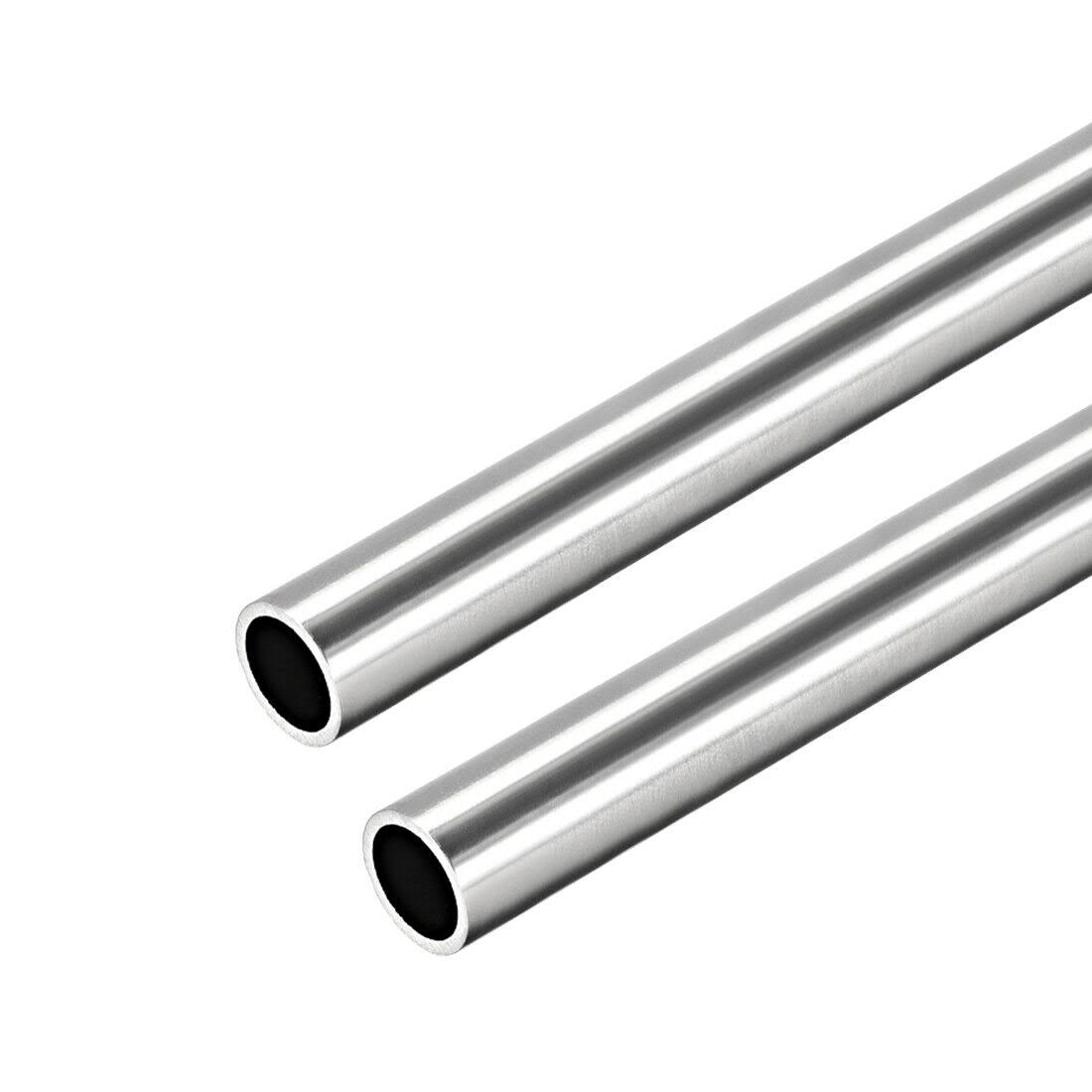 Uxcell 304 Stainless Steel Round Tubing 10mm OD 1mm Wall Thickness 250mm Length Seamless Straight Pipe Tube 2 Pcs