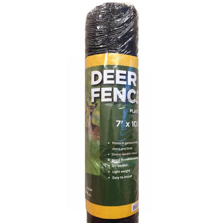 allFENZ Deer Fence, Black, 7'H x 100'L