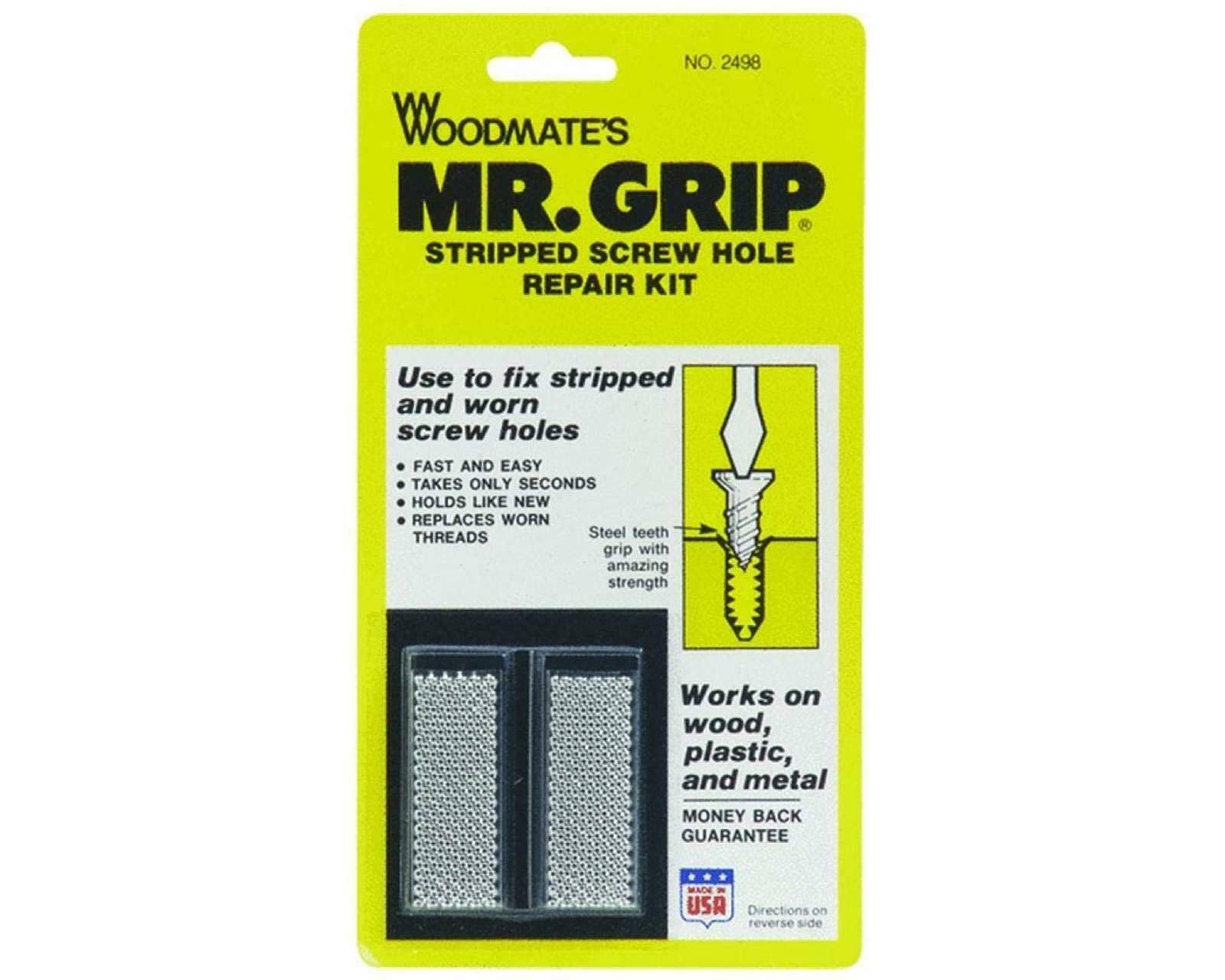 Woodmate 2498 Mr. Grip Screw Hole Repair Kit