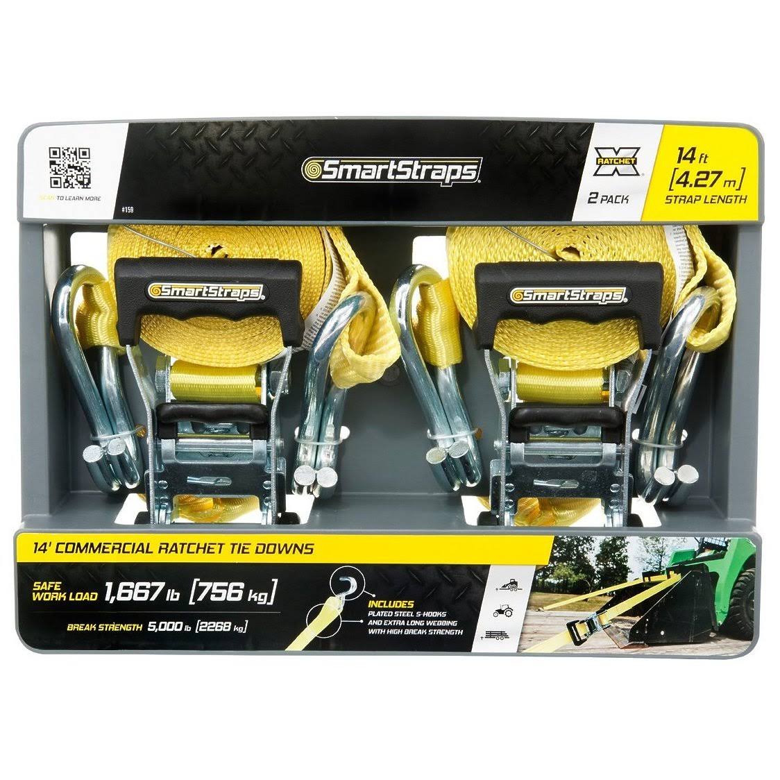 SmartStraps 14ft 5000lbs Ratchet 2 Pack