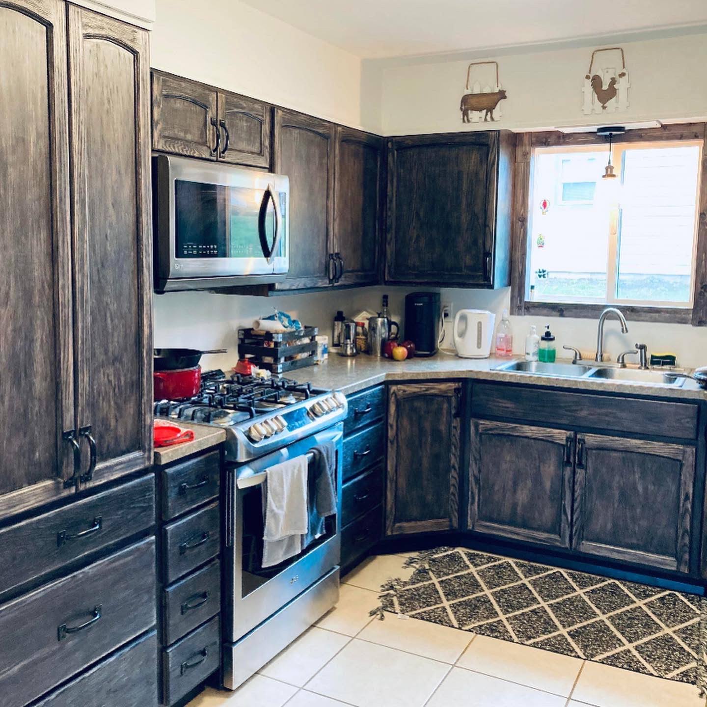 Weather Wash 1 gal. Charred Aging Interior Wood Stain, Black