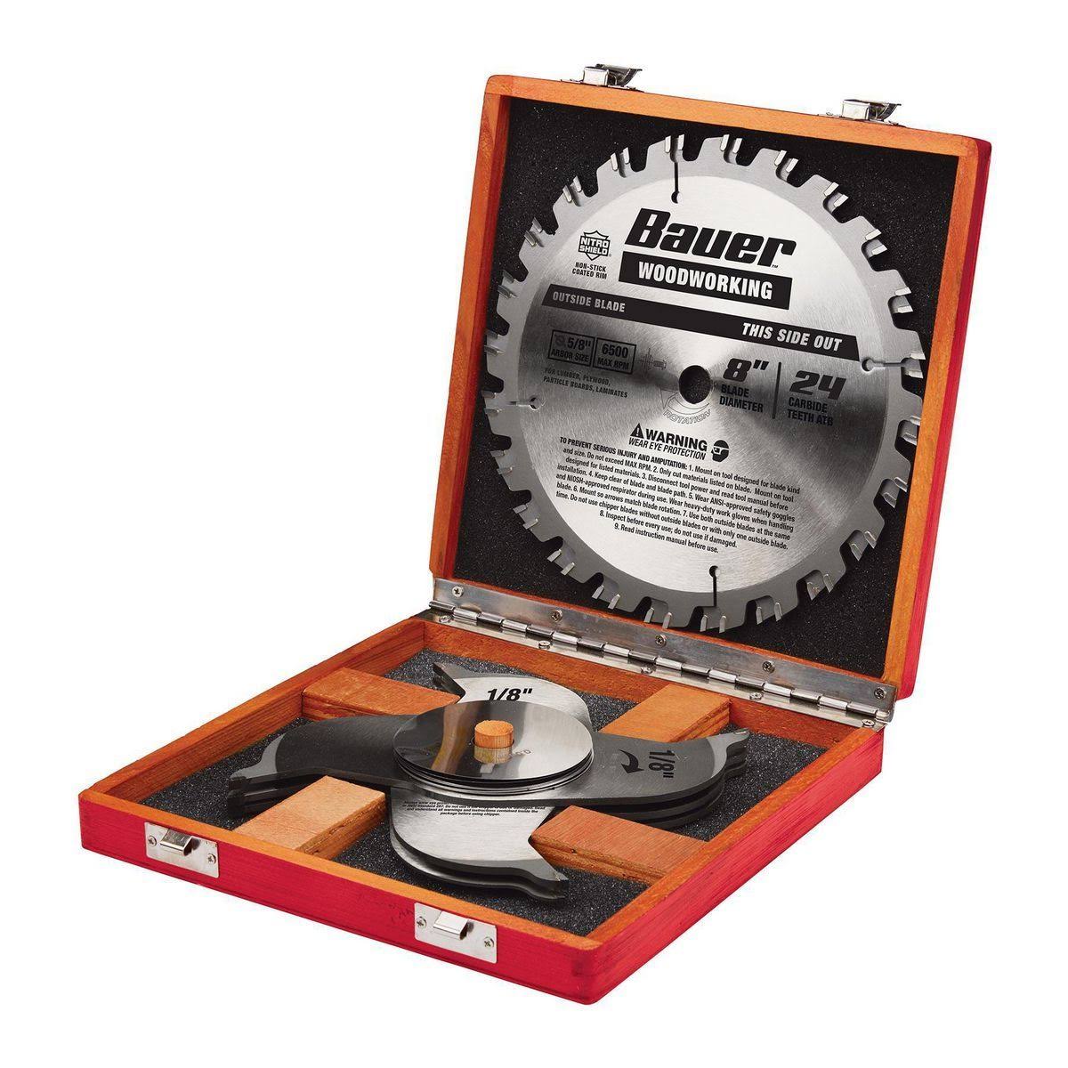 Bauer 8 in., 24T Dado Circular Saw Blade Set 57106