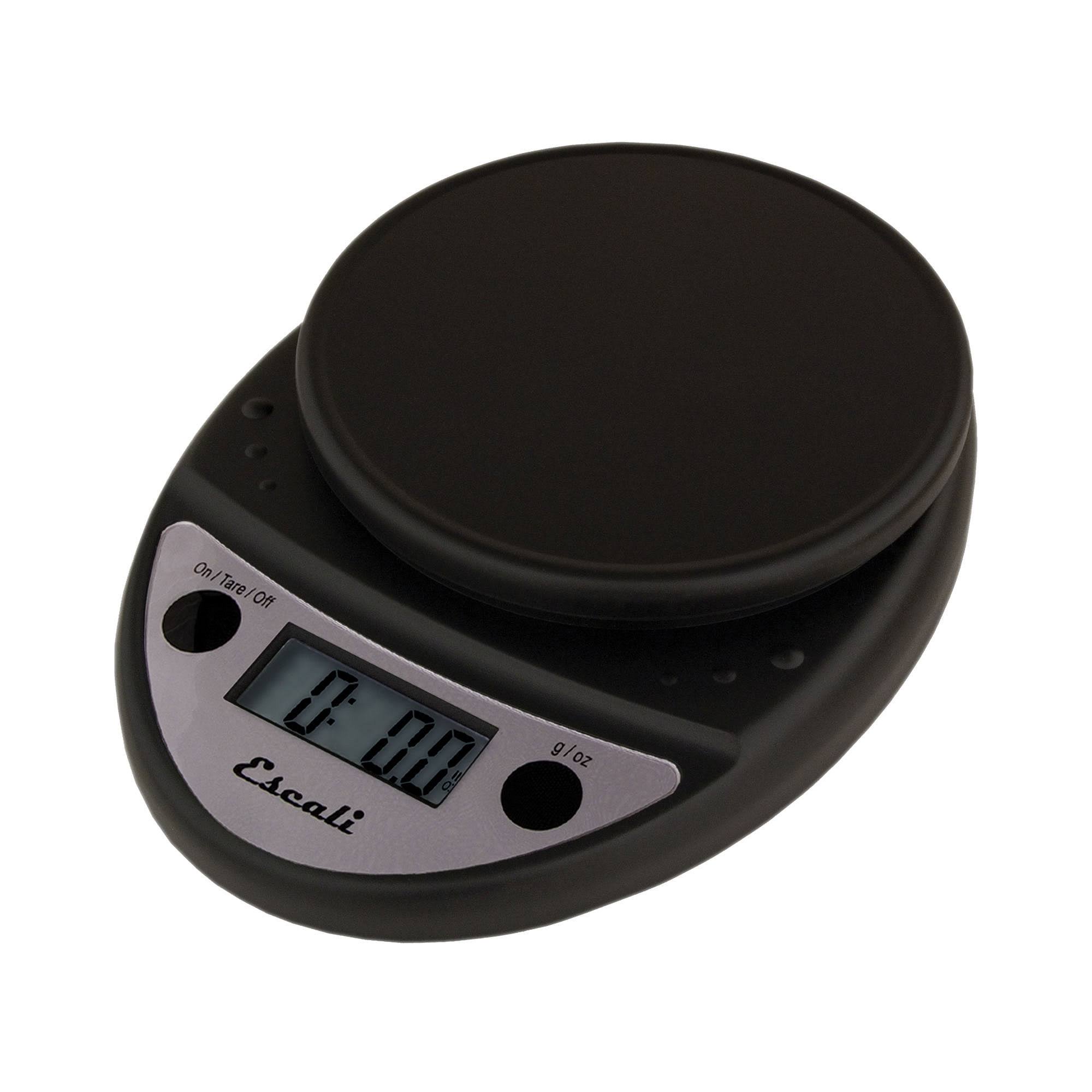 Escali Primo Digital Scale, 11 lb, Black