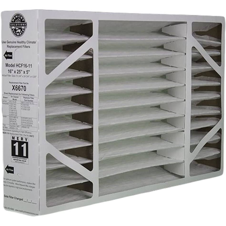 Lennox X6670 Healthy Climate 16x25x5 MERV 11 Filter- White