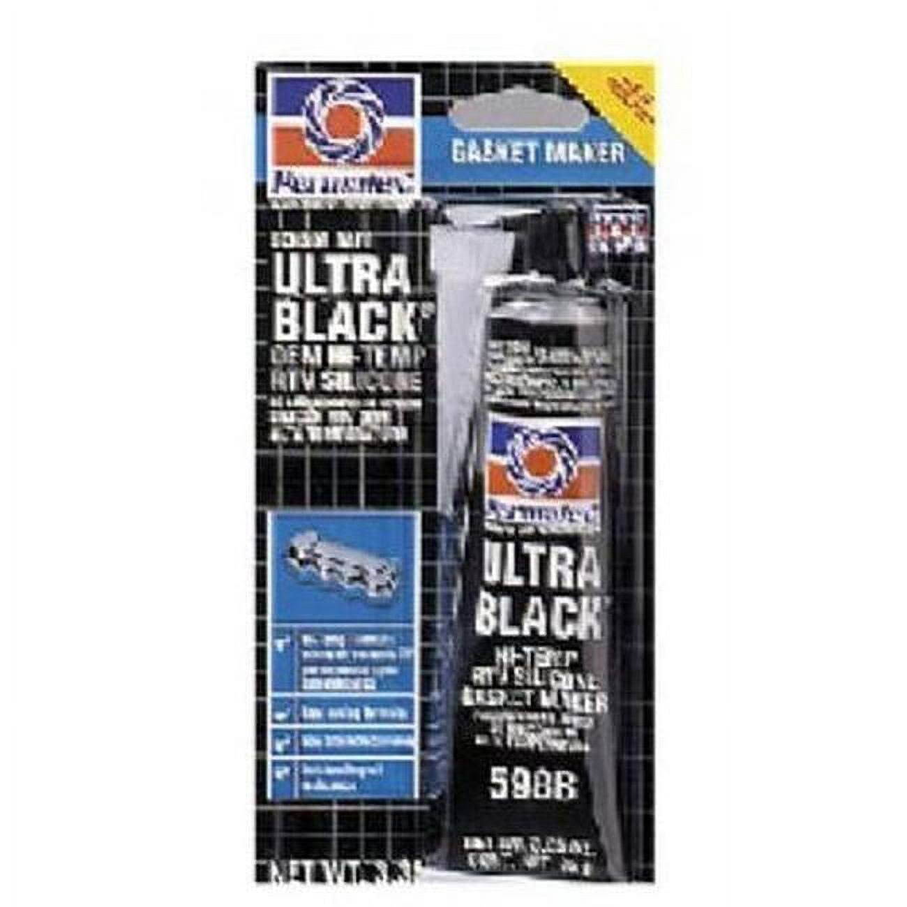 Permatex Ultra Black RTV Silicone Gasket Maker, 3.35-oz.