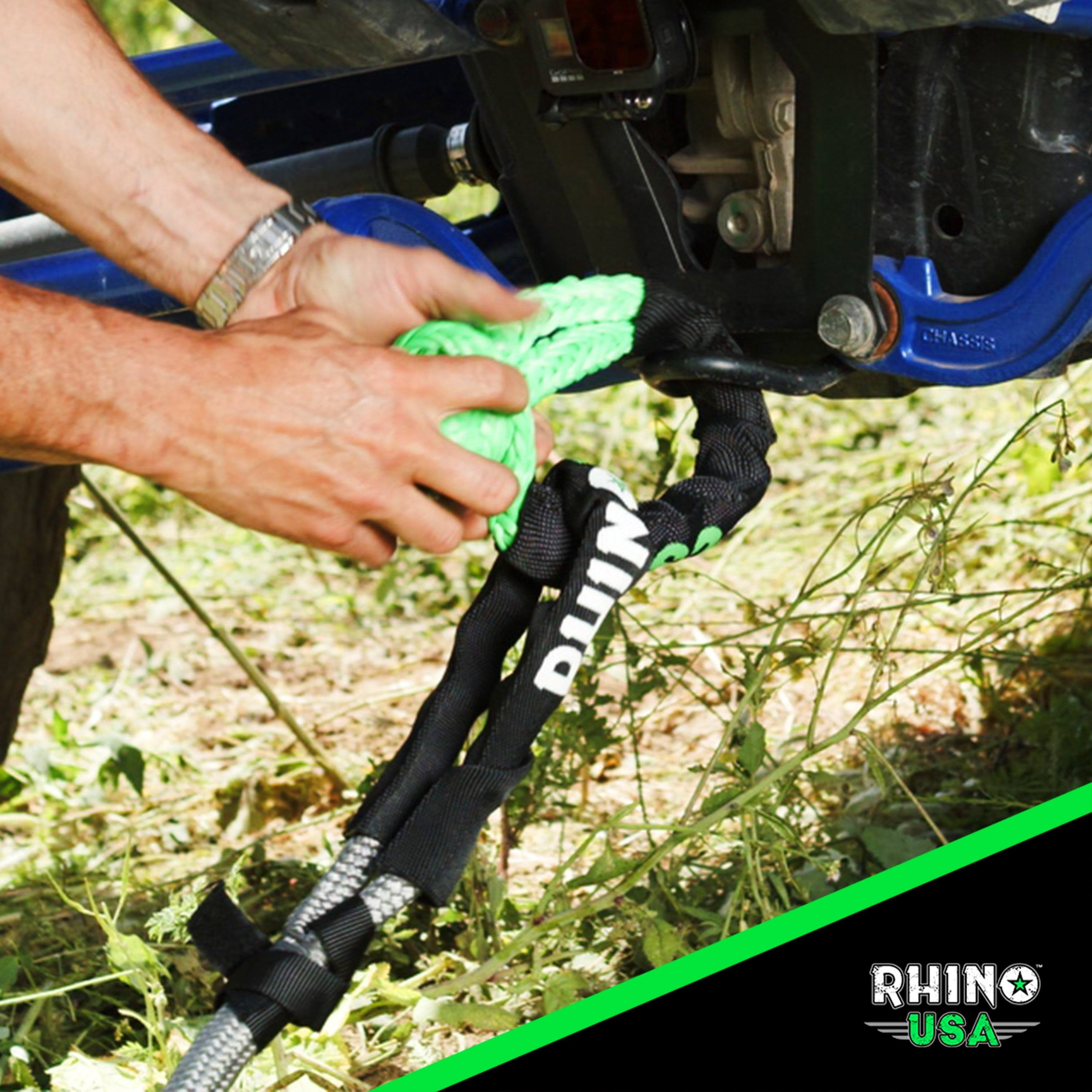 Rhino USA, Inc. Kinetic Energy Recovery Rope Lime 5/8