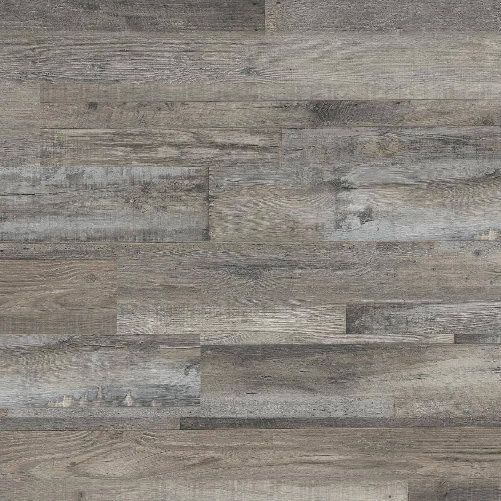 AA Surfaces Woodlett Outerbanks Grey 6 in. x 48 in. Glue Down Luxury Vinyl Plank Flooring (36 Sq. ft./Case)