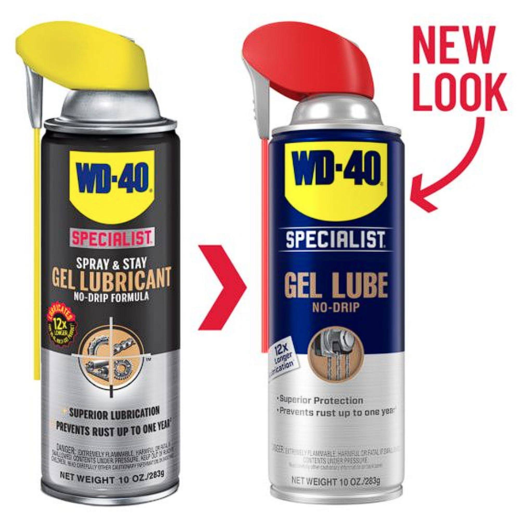 New WD-40 300103 Specialist Spray & Stay Gel Lubricant, 10 Oz,Each, Size: One Size