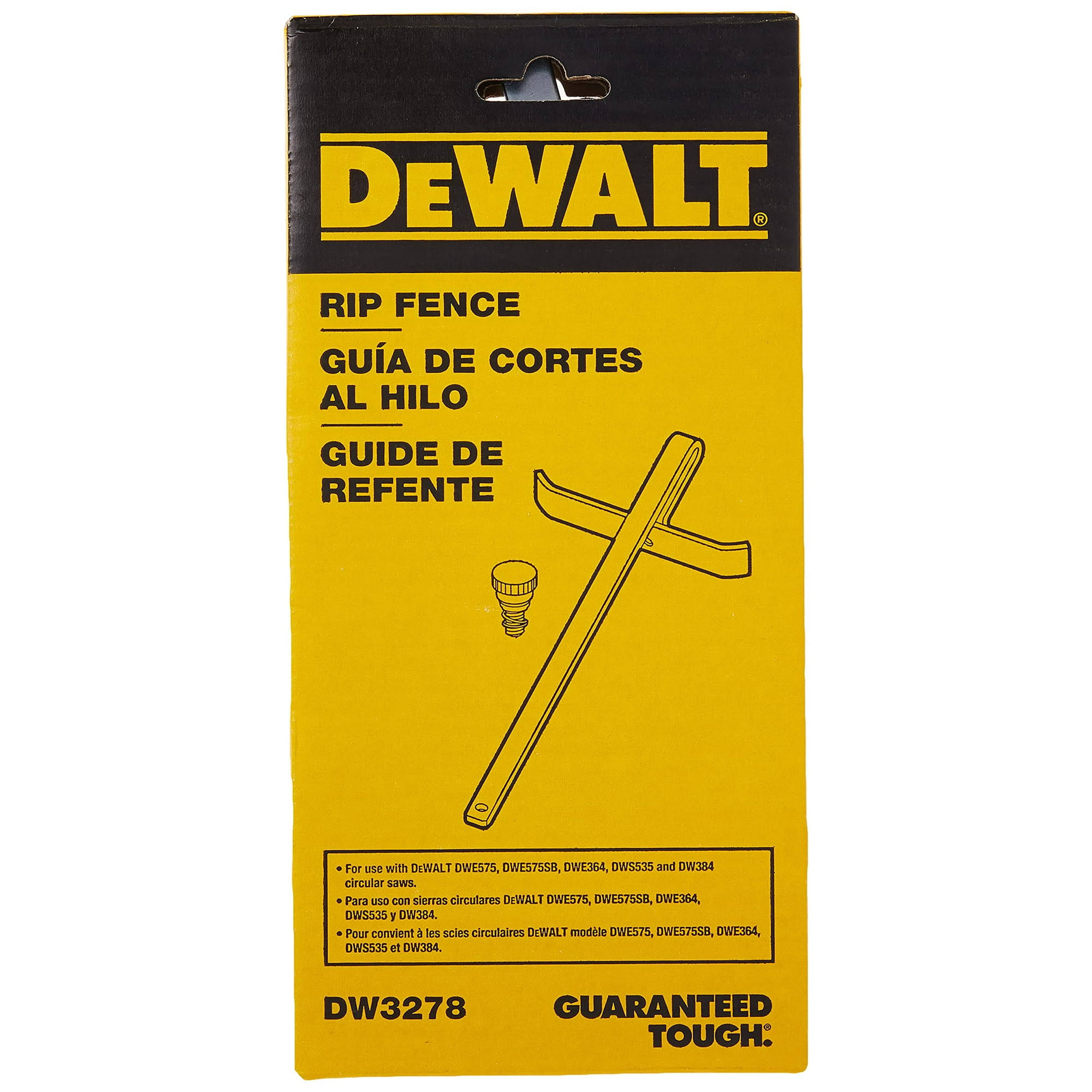 DeWalt DW3278 Circular Rip Saw Fence