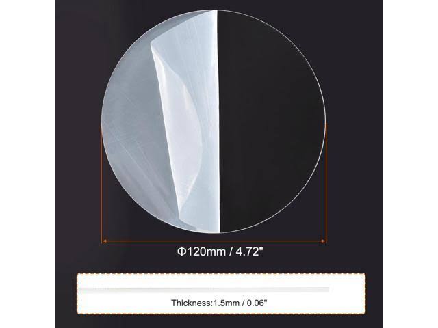 Uxcell Acrylic Sheet Circle Round Disc,Clear,0.06 x 4.72inch | Harfington