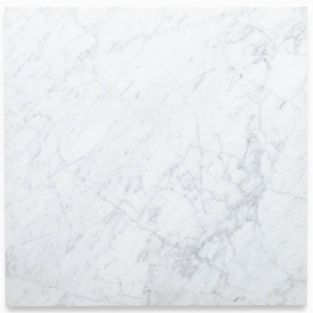 Carrara Marble 24x24 Tile Polished Floor Bianco Venato Carrera