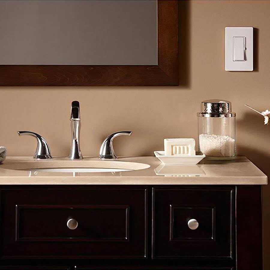 Diva LED+ Dimmer Switch for Dimmable LED, Halogen/Incandescent with Wallplate, Single-Pole/3-Way, White (6-pack)