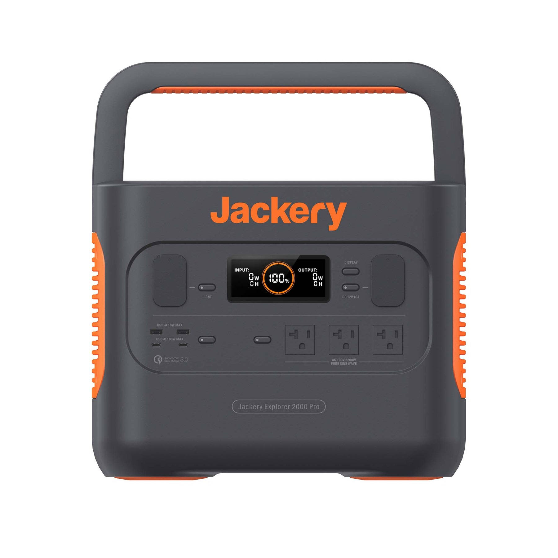 Jackery Explorer 2000 Pro Portable Power Station, Fast & Quick AC Charging in 2 Hours
