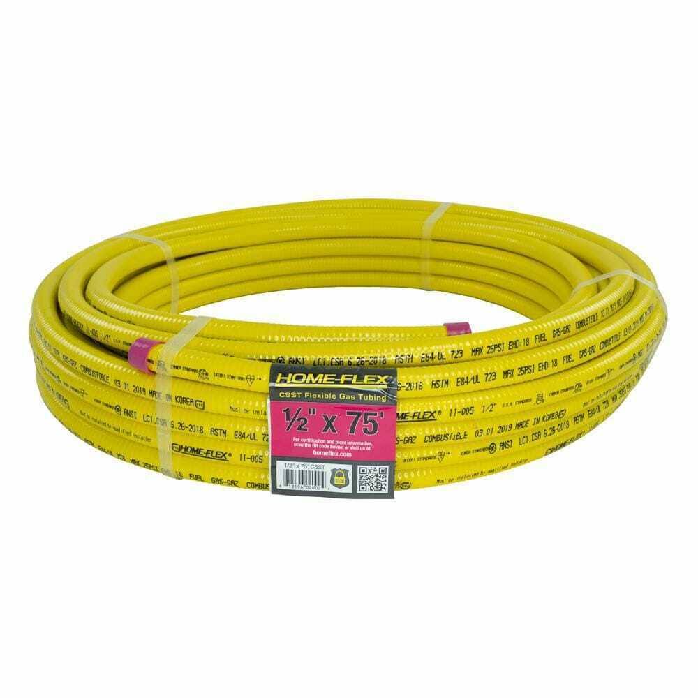 Home-Flex CSST Flexible GAS Tubing 1/2