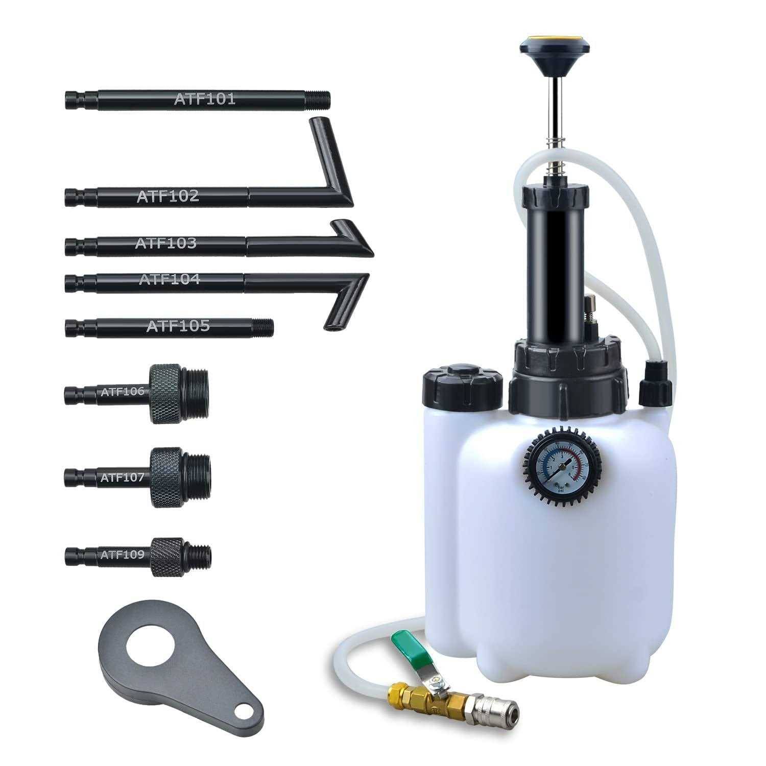 Prokomon 3L Manual Transmission Fluid Pump Oil Filling Filler System Fluid Transfer Pump Tool with Adapters