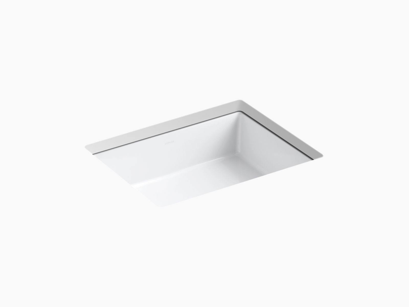 Kohler 2882-0 Verticyl Rectangle Undermount Bathroom Sink- White