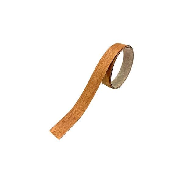 Edgemate 13/16 in. x 25 ft. Mahogany Real Wood Veneer Edgebanding with Hot Melt Adhesive, Brown 5031479