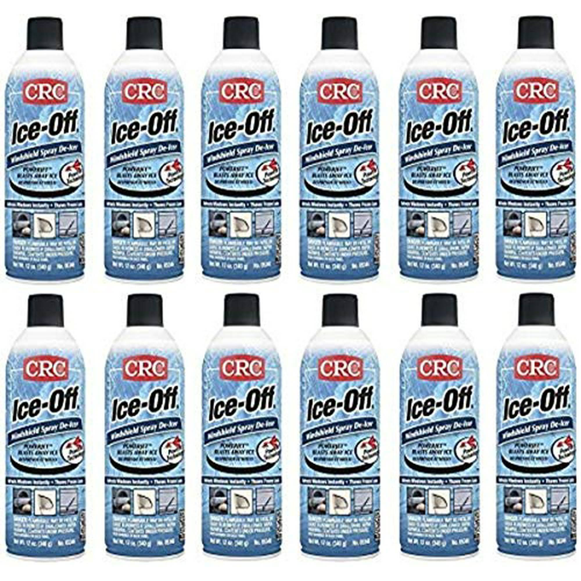 CRC 05346 Ice-Off Windshield Spray De-Icer- 12 WT oz. 12-Pack