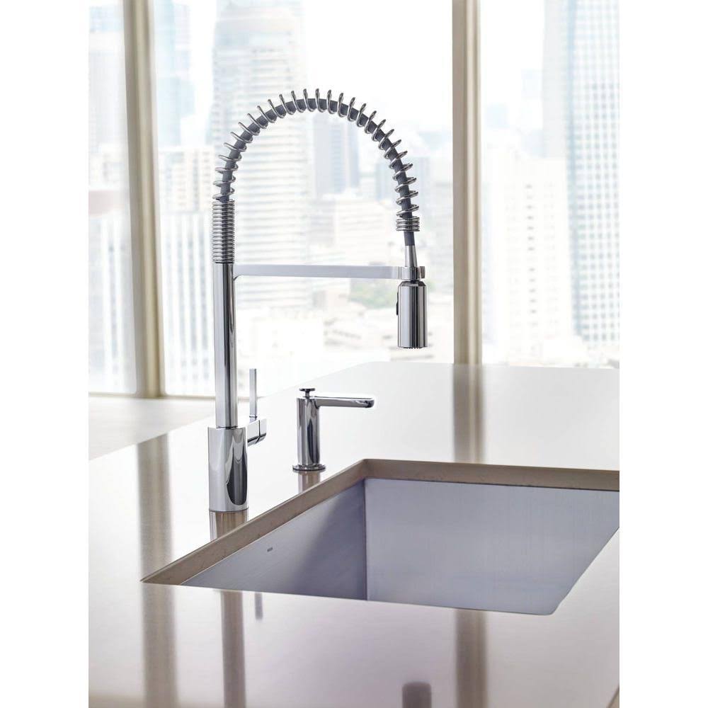 Moen 5923SRS Align One-Handle Pre-Rinse Spring Pulldown Kitchen Faucet Spot Resist Stainless