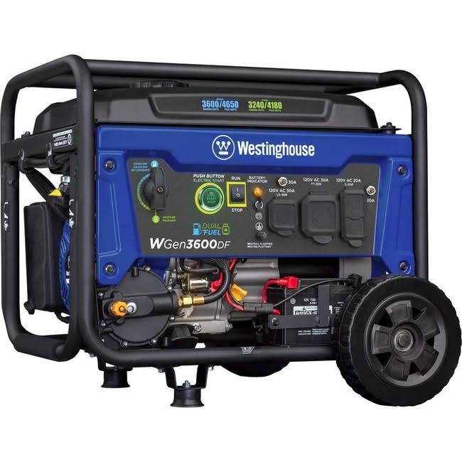 Westinghouse WGen3600DF Dual Fuel Portable Generator
