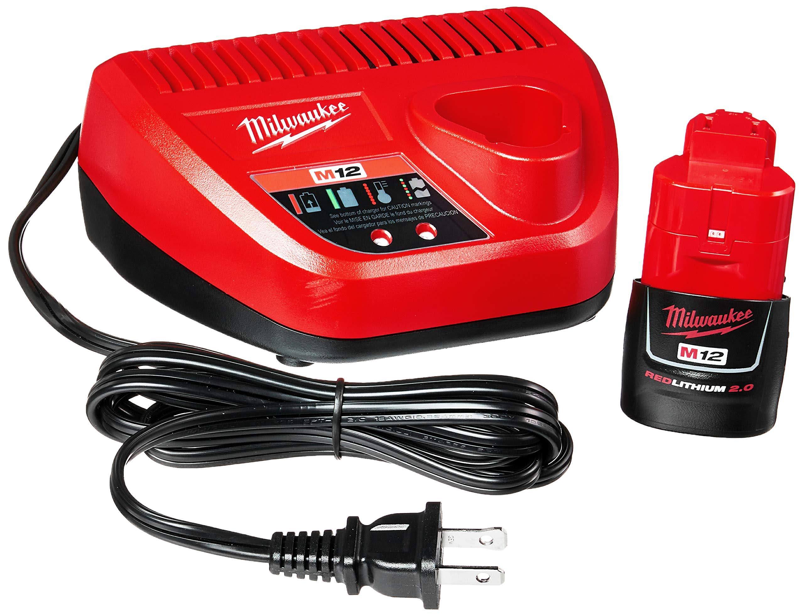 Milwaukee M12 2.0 Red Lithium Starter Kit