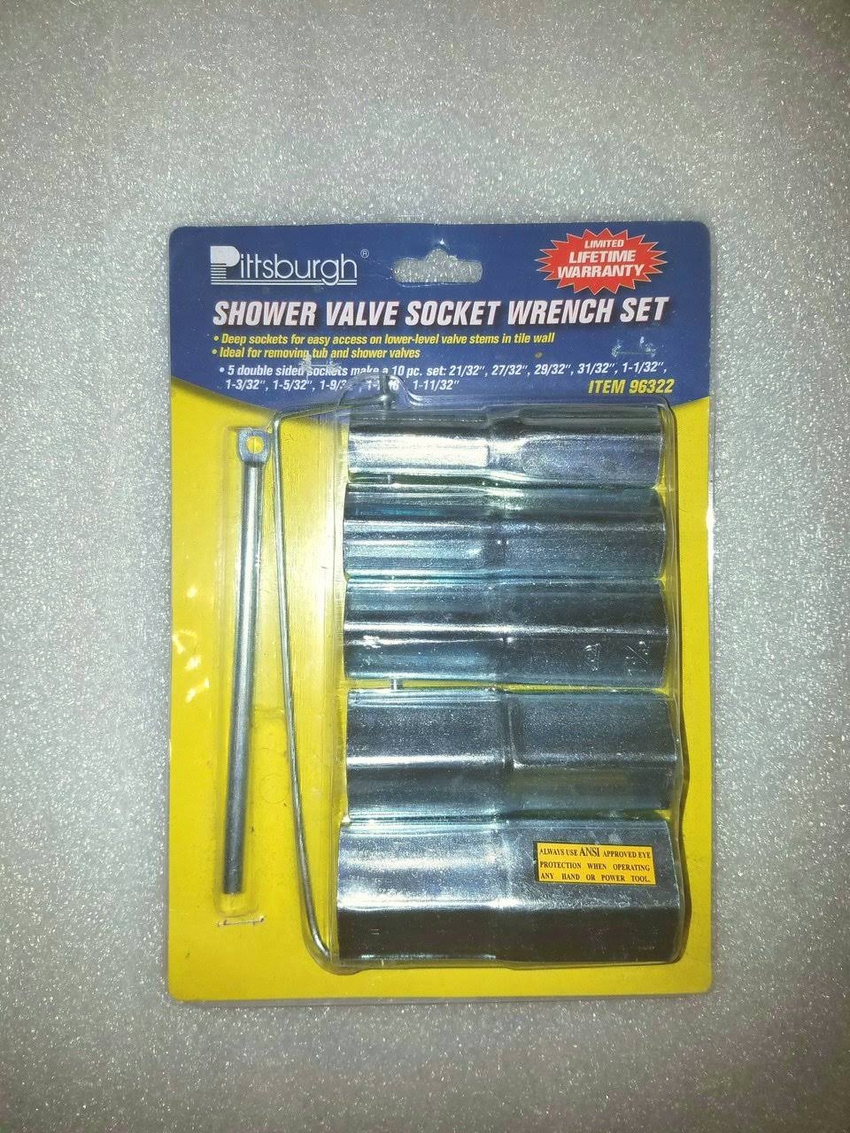 Pittsburgh Shower Valve Socket Wrench Set 96322