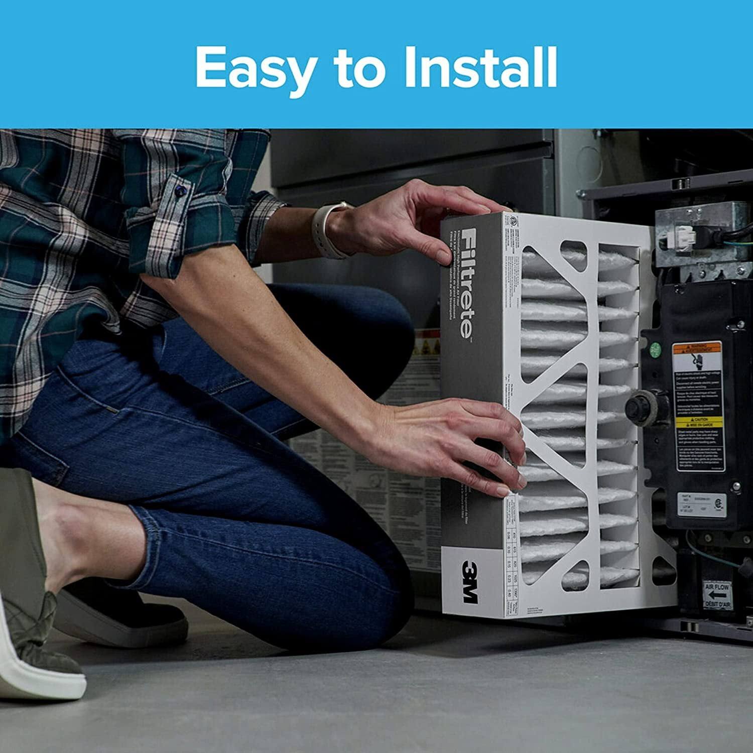 Filtrete 20x25x4, AC Furnace Air Filter, MPR 1000 Dp, Micro Allergen Defense Deep Pleat, 2-Pack, Fits Lennox & Honeywell Devices Exact Dimensions