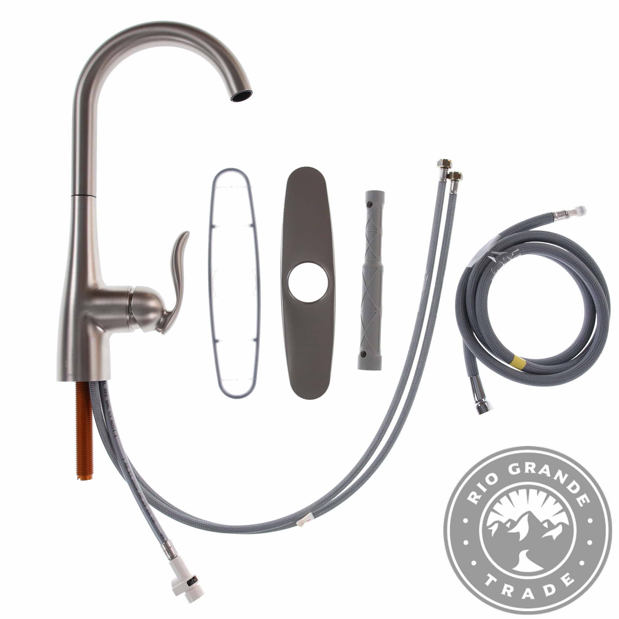 Moen 7594SRS Arbor One Handle High Arc Pulldown Kitchen Faucet, Stainless Steel