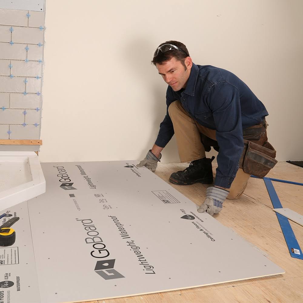 GoBoard 3-ft x 5-ft x 1/2-in Waterproof Polyisocyanurate Backer Board