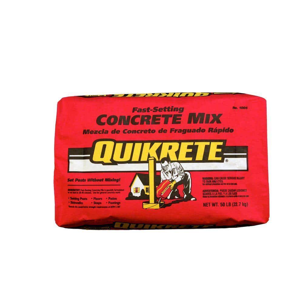 Quikrete 1004-50 Fast Setting Concrete Mix- 50 lb packet