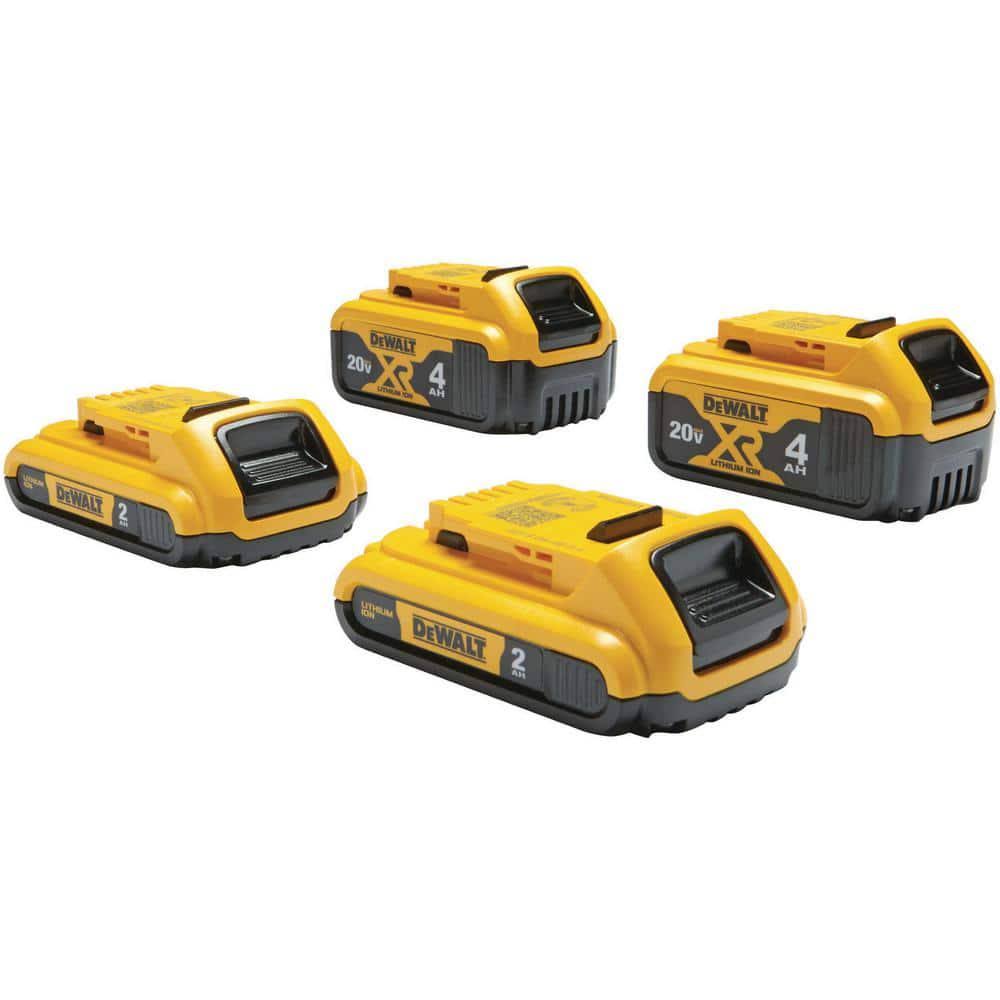 DeWalt DCB324-4 20V MAX* Lithium Ion Battery 4 Pack