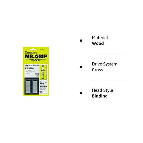 Woodmate 2498 Mr. Grip Screw Hole Repair Kit