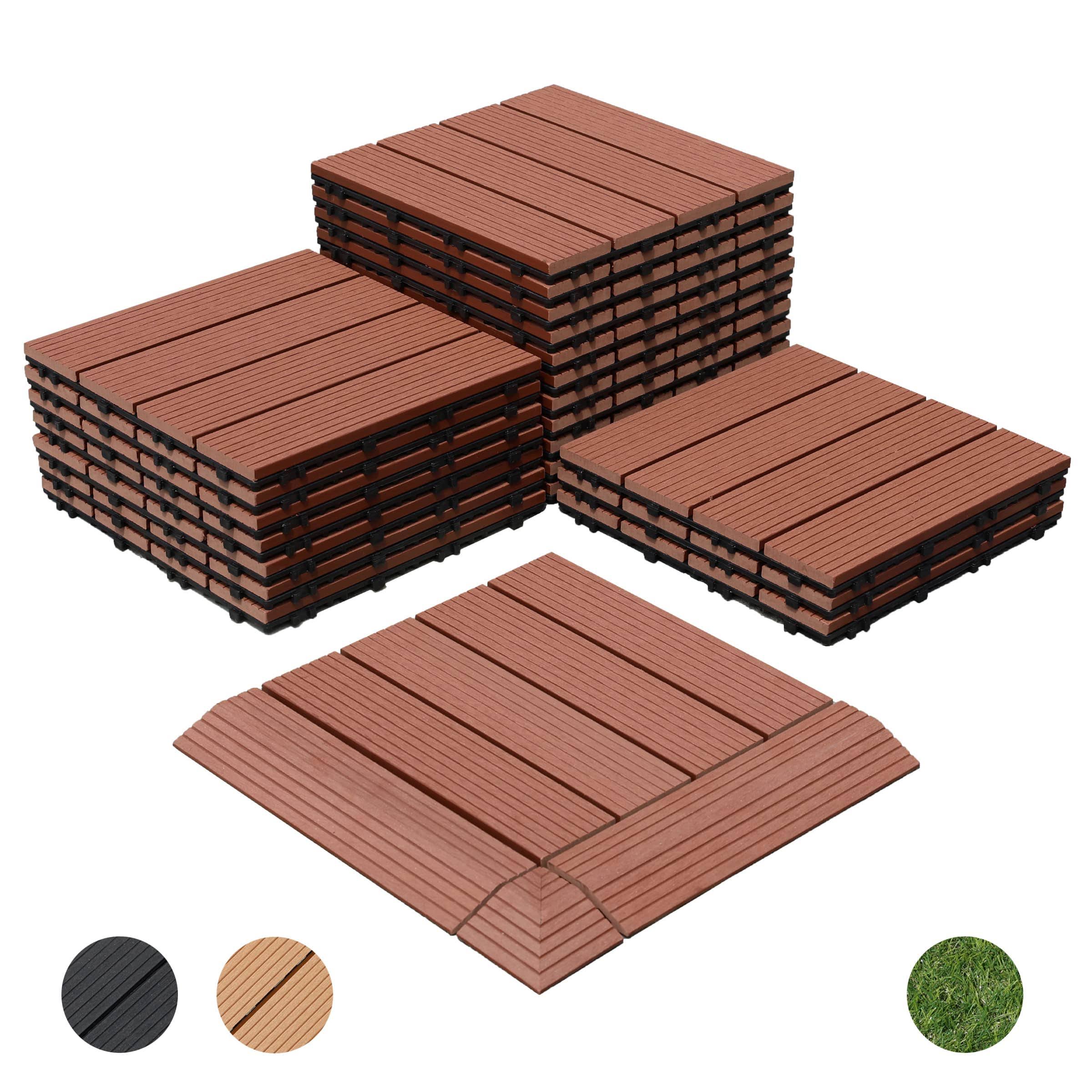 deckotiles.co Decko Premium DIY Brown Deck Tiles