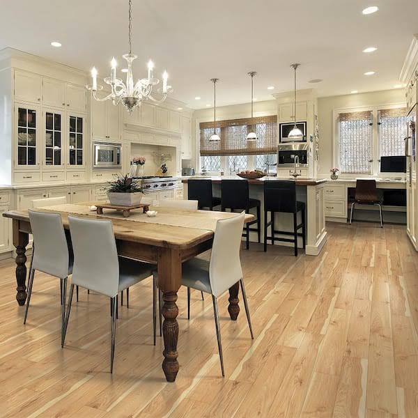 Pergo Outlast+ Arden Blonde Hickory 12 mm T x 6.1 in. W Waterproof Laminate Wood Flooring (16.1 sqft/case)