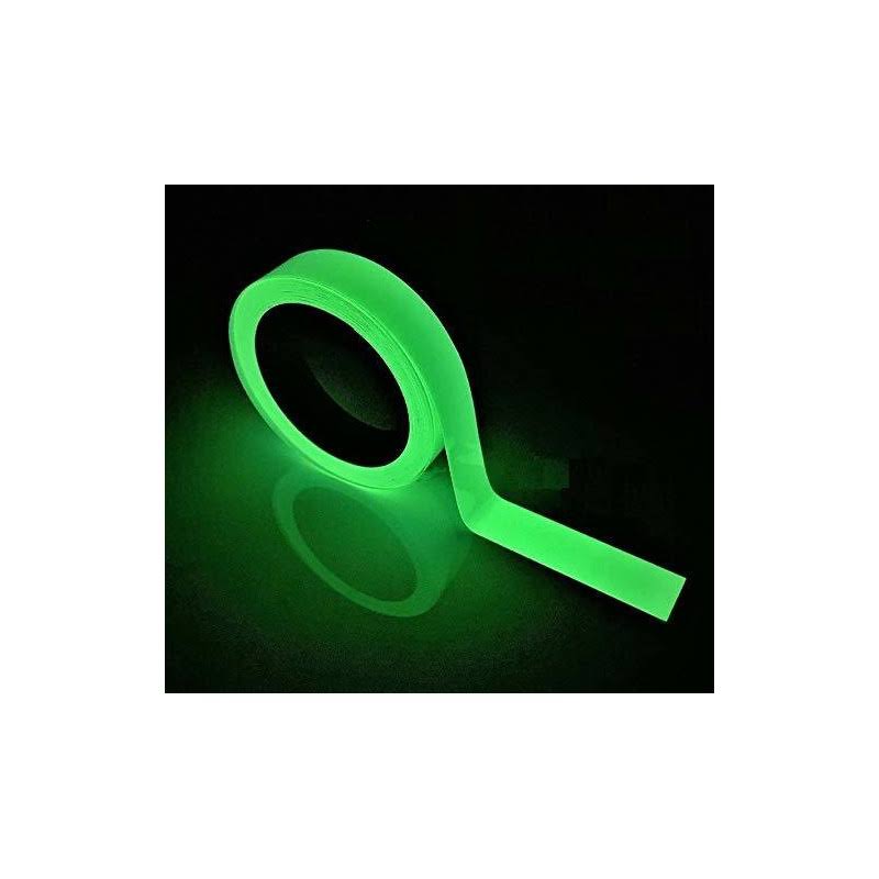 Glow in The Dark Tape- Luminous Photoluminescent/Luminescent Emergency Roll Safety Egress Markers Stairs, Walls, Steps, Exit Sign. Glowing Pro