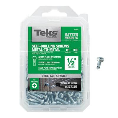 Teks  Self Tapping Phillips Wing Pan Head Screw, 12