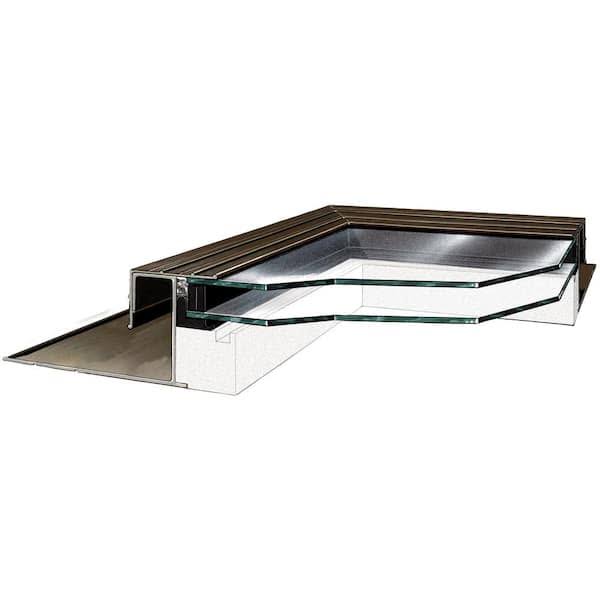 Sun-Tek 14-1/2 in. x 46-1/2 in. Fixed Self-Flashing Skylight with Tempered Low-E3 Glass