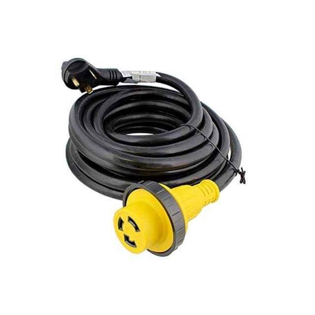 Dumble 30 Amp RV Power Cord with Twist Connector, Grip Handle, & Indicator Light- 25ft 30A Camper Power Extension